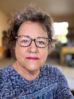 Closeup of Christine Golden