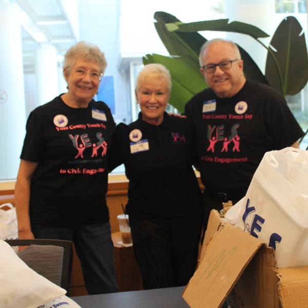 Carla Cox, Judy Higgerson and JIm Procida at the 2024 Youth Empowerment Summit
