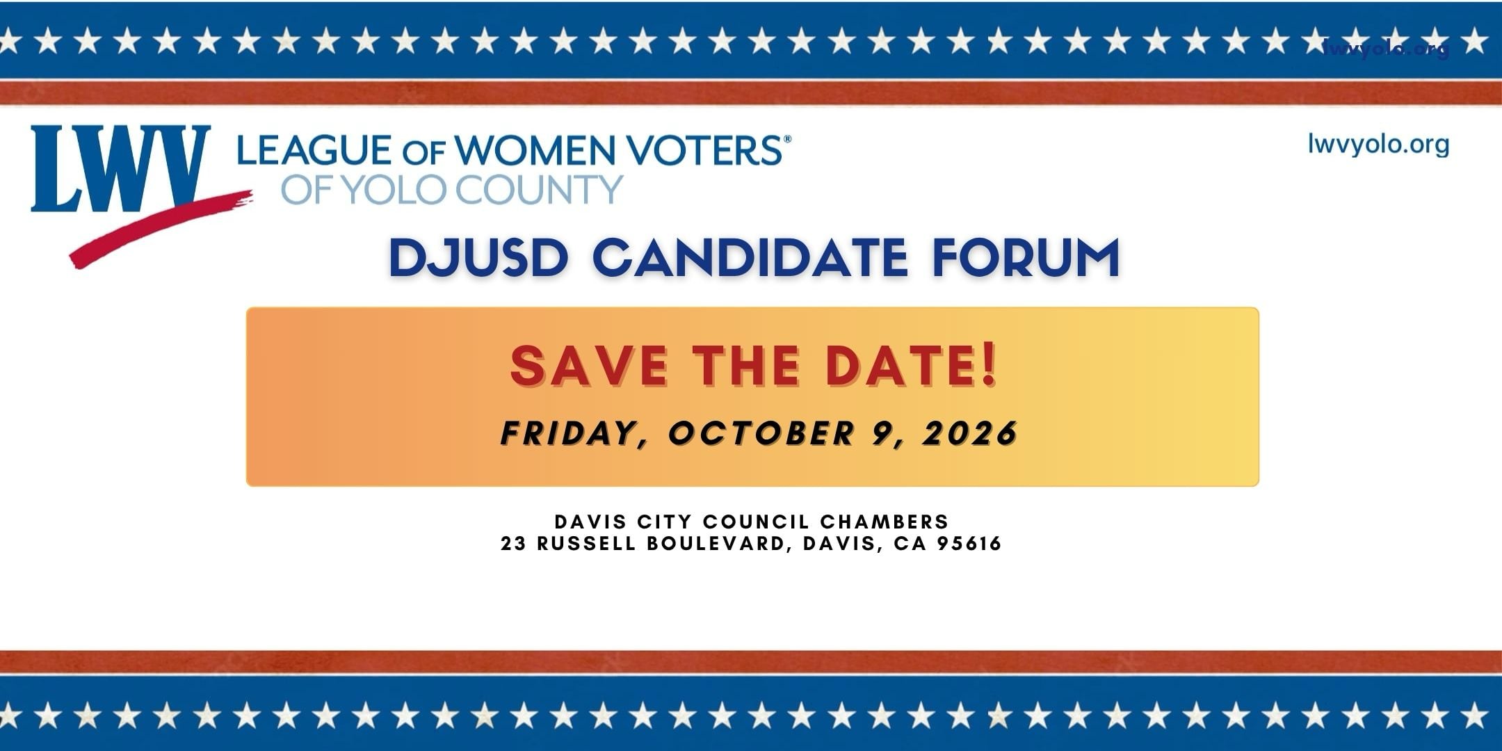 Candidate Forum 2026: DJUSD