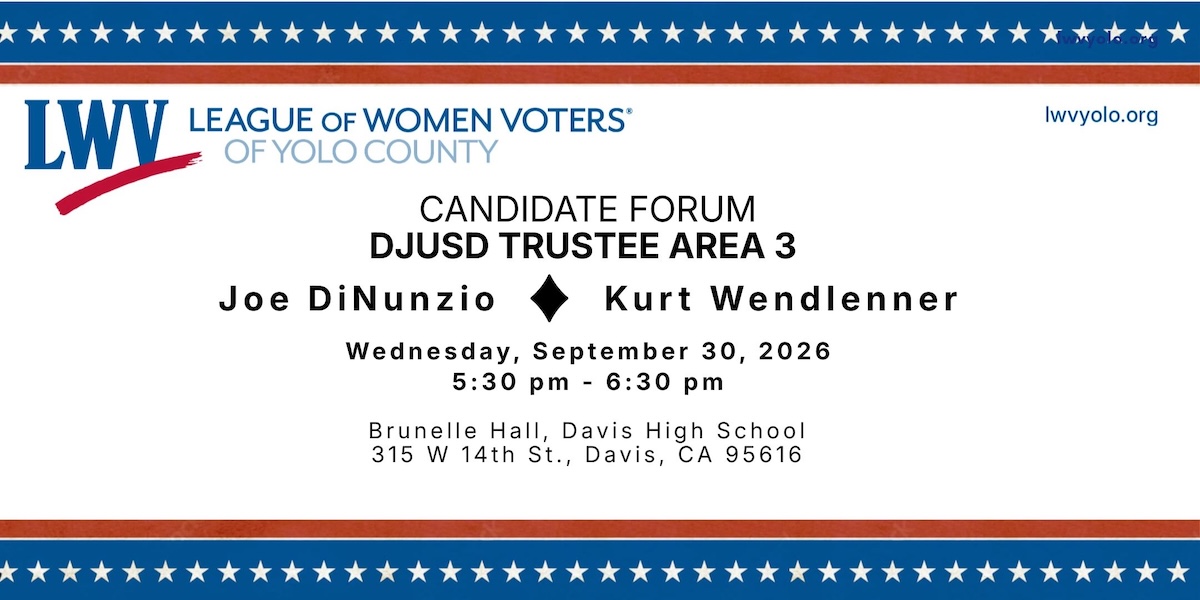 Candidate Forum 2026: DJUSD Area 3