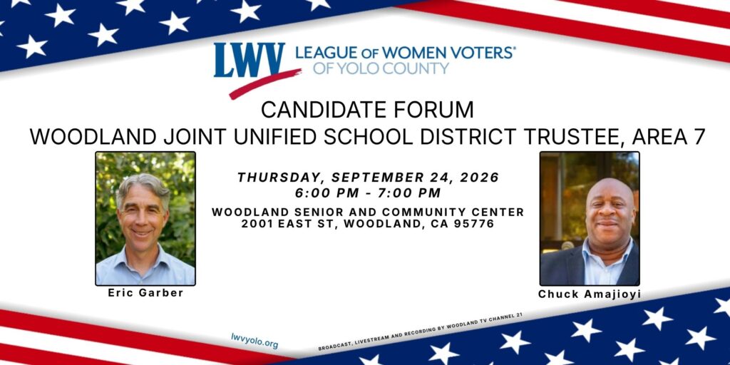 Candidate Forum 2026 - Woodland Joint Unified School District Trustee, Area 7