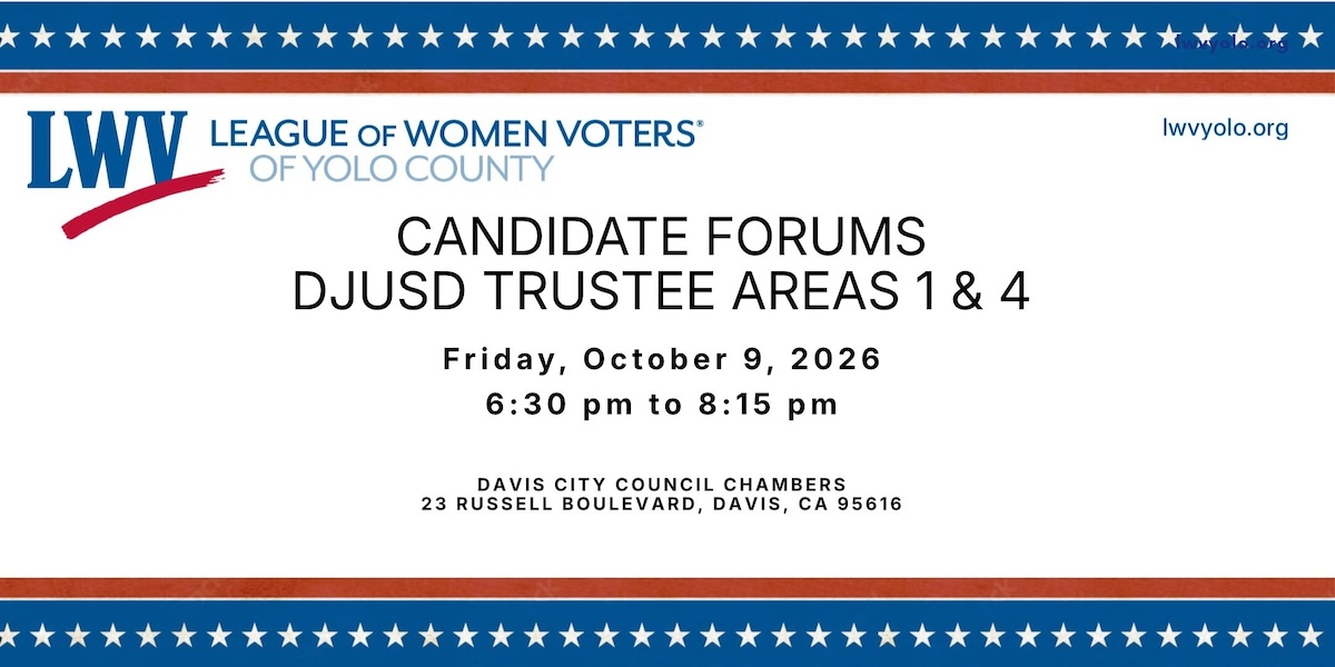 Candidate Forum 2026: DJUSD Areas 1 & 4